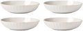 Lenox French Perle Scallop White Stoneware Pasta Bowl Set for 4, 36oz by Lenox