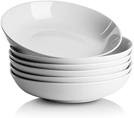 10 Strawberry Street Simply White 36 Oz Pasta/Dinner Bowl, Set of 6 by 10StrawberryStreet