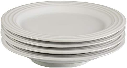 Le Creuset Stoneware Set of 4 Salad Plates, 8.5" each, White by Unknown