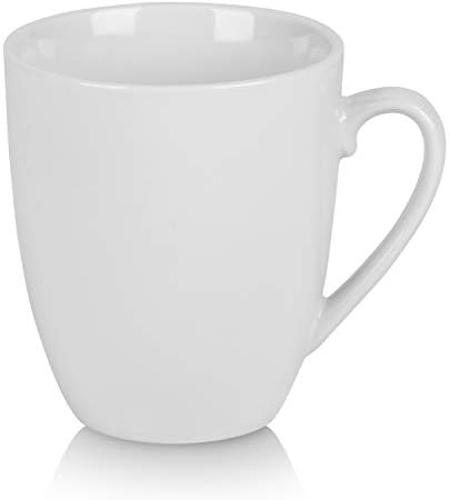 10 Strawberry Street Catering Ceramic 12 oz Coffee Mugs, Round, Set of 12, White - Coffee Cups for Coffee, Tea, Latte and Hot Beverages for Everyday Use, Microwave and Dishwasher Safe - Image 2