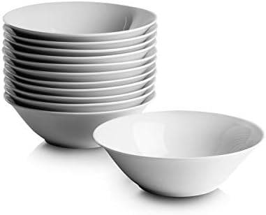 10 Strawberry Street 7" Catering Round Cereal Bowl, Set of 12 White by 10StrawberryStreet