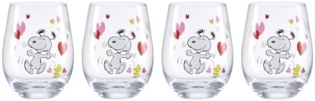 Lenox Snoopy Valentine's Day Entertaining Collection, Tumbler Set, 4-Piece - Image 2