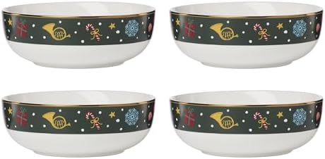 Lenox 898403 Nutcracker Ballet All Purpose Bowls, Service For 4, Christmas Dishes, Dinnerware Set, Holiday by Lenox