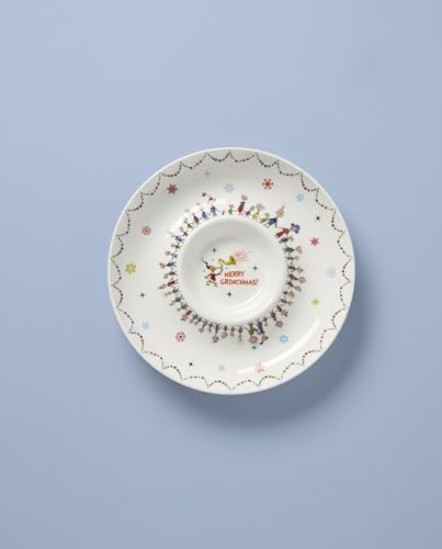 Lenox Dr. Seuss Grinch Christmas Chip and Dip Bowl - Image 2