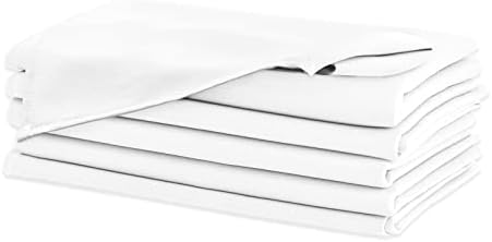 Hiasan Cloth Napkins Set of 6, 20 x 20 Inch, White - Image 2