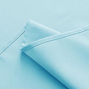 Hiasan Cloth Napkins Set of 6, 20 x 20 Inch, Sky Blue - Image 5