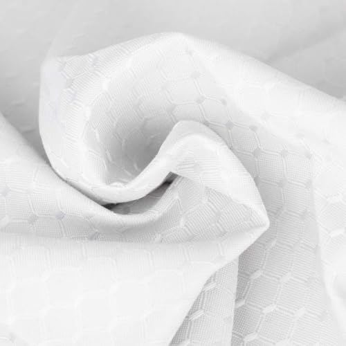 EHouseHome Jacquard Dinner Napkins, Set of 12, 17 x 17, White - Image 5