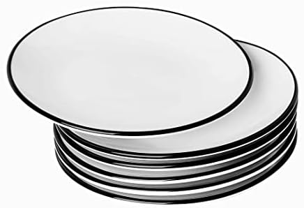 YOLIFE 6 inch Small Ceramic Plates, Appetizer Plates Set of 6 - Image 7