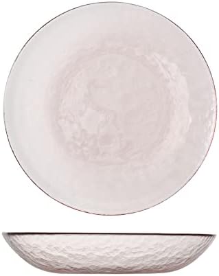 Fortessa Los Cabos Glass Dinnerware Collection, Coupe Entrée Bowl (Set of 4), 8.6 Inch/25oz, Pink by Unknown