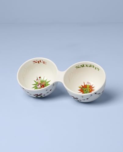 Lenox Merry Grinchmas Porcelain Double Christmas Dip Bowl - Image 3