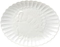 Lenox French Perle White 18in Large Serving Platter Carved Turkey Stoneware by Lenox