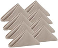 Beige Cloth Napkins Set of 8,Washable,Soft, Wrinkless (Sandy) by KOFFOTA