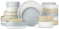 Herogo Dinnerware Dishes Sets with Salad Bowls, 24 Piece Plates and Bowls for 6, Ceramic Stoneware for Kitchen, Chip & Scratch Resistant Dinner Ware, Speckled Multicolor by Herogo