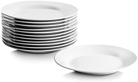 10 Strawberry Street 7.5" Catering Round Salad/Dessert Plate, Set of 12,White - Image 3