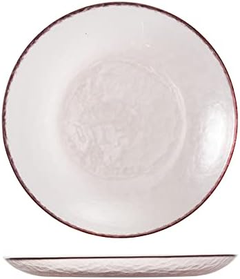 Fortessa Los Cabos Glass Dinnerware Collection, Salad Plate (Set of 4), 8 Inch, Pink by Unknown