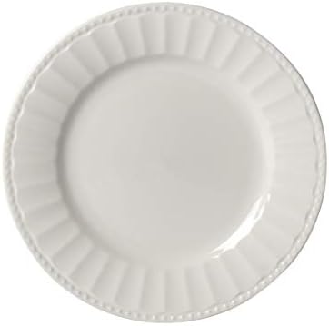 TTU Tabletops Gallery Embossed Bone White Porcelain Round Dinnerware Collection- Chip Resistant Scratch Resistant, Mosaico 16 Piece Dinnerware Set (Dinner Plate, Salad Plate, Cereal Bowl, Mug) - Image 5