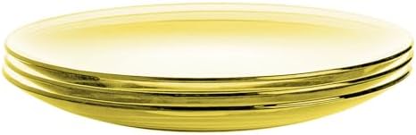 STP GOODS Glass Plates Set of 4 – Borosilicate Salad & Dessert Plates, Transparent Glass Appetizer Plates, Microwave & Dishwasher Safe Tableware - Image 4