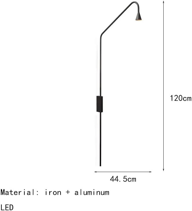 Modern Iron Aluminum LED Decor Home Wall Lamp Black Golden Bedroom Foyer Dining Room Lighting Fixtures