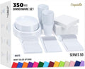 Exquisite 182 Pcs White Plates and Napkins Party Supplies Plate Sets by Exquisite