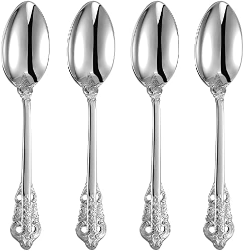 KEAWELL Luxury 4-Piece 18/10 Stainless Steel Dinner Spoon Set (Silver) by KEAWELL