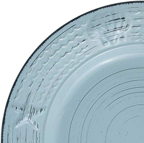 Pfaltzgraff Trellis Coastal 16-Piece Dinnerware Set, teal - Image 4