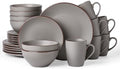 Famiware Venus Dinnerware Sets with Mugs, Ceramic Plates and Bowls for 6 by Famiware