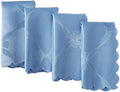 Newbridge Holiday Ribbons Bows Blue Napkins, Set of 4 by HomeBargainsPlus