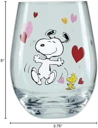Lenox Snoopy Valentine's Day Entertaining Collection, Tumbler Set, 4-Piece - Image 6