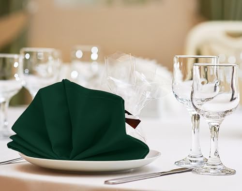 Utopia Kitchen Cotton Blend Hunter Green Cloth Napkins [12 Pack,18x18 Inch] - Image 7