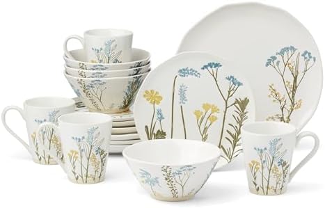 Lenox Wildflowers Stoneware 16-Piece Dinnerware Set for 4 - Image 6