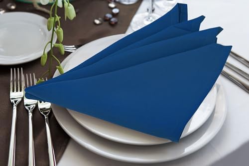 Utopia Home [24 Pack, Royal Blue] Cloth Napkins 17x17 Inches 100% Polyester - Image 4