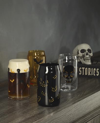 Oneida Vintro Halloween Can Cooler Glasses, 16oz, Set of 4 - Image 4