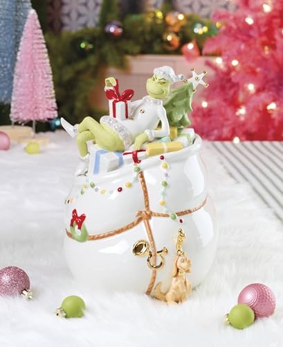 Lenox Merry Grinchmas Christmas Cookie Jar - Image 5