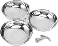 Yosoo Health Gear 3 In 1 Stainless Steel Snack Plate Tray, 2 PCS by YosooHealthGear
