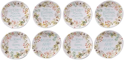 Certified International Christmas Story 6" Canape/Luncheon Plates, Set of 4 (Pack of 2) by CERTIFIEDINTERNATIONAL