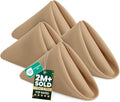 Utopia Home [24 Pack, Beige] Cloth Napkins 17x17 Inches, 100% Polyester by UTOPIAHOME