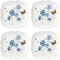 Lenox 894309 Butterfly Meadow Square 4-Piece Dinner Plates by Lenox