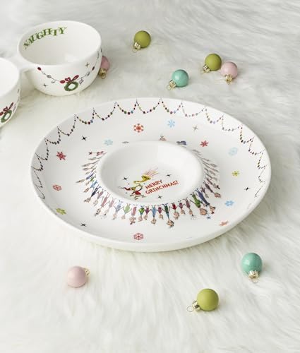 Lenox Dr. Seuss Grinch Christmas Chip and Dip Bowl - Image 4