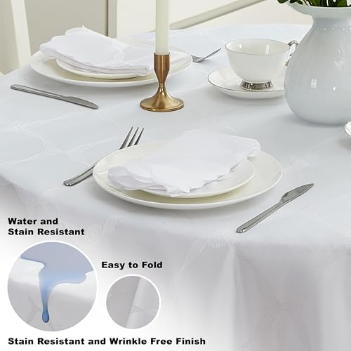 Newbridge Holiday Ribbons Bows White Napkins, Set of 4 - Image 3