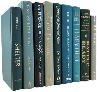 Real Books by Color® (Set of 5, Green) Decorative Bookshelf Home Decor Shelf Styling Photo Prop