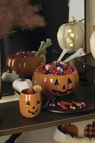 Lenox Halloween Figural Pumpkin Porcelain Mug Set for 4, 20oz - Image 4