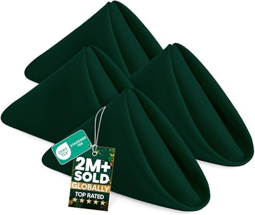 Utopia Home [24 Pack, Hunter Green] Cloth Napkins 17x17 in, 100% Polyester by UTOPIAHOME
