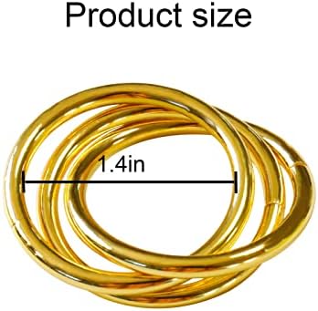 Napkin Rings Set of 8,Gold Napkin Ring Holders for Spring,Wedding,Easter, Birthday,Valentine,Holiday, Hotel, Dinner Party,Christmas and Table - Image 6