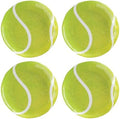 UP Tennis Ball Melamine Round Dessert Plates, Small Serving Plates, for Appetizer, Snacks, and Side Dishes, Green, 6 Inch, Set of 4 by UPware
