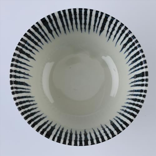 Japanese Rice Bowls 6" 12oz Indigo Blue Set of 2 - Image 6