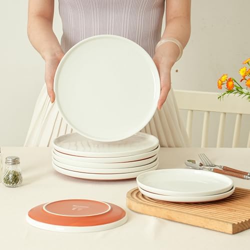 24 Piece Dinnerware Set, Dish Set for 8, Stardust Glaze White - Image 6