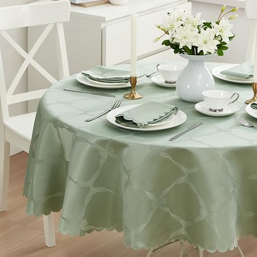 Newbridge Holiday Ribbons Bows Sage Green Napkins, Set of 4 - Image 6