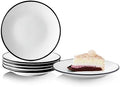 YOLIFE 6 inch Small Ceramic Plates, Appetizer Plates Set of 6 by YOLIFE