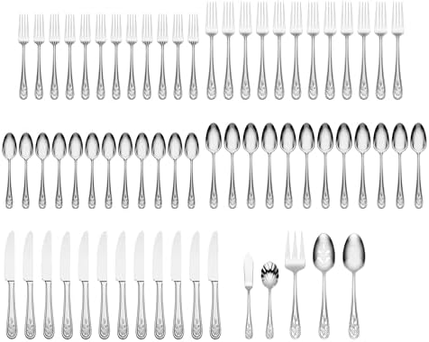 Lenox Christmas 65-Piece 18/10 Silverware Set for 12, Flatware - Image 2