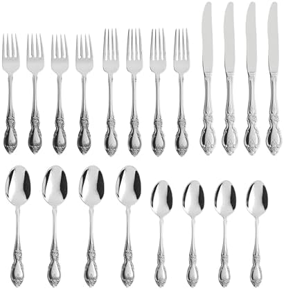 Oneida Louisiana 20-Piece 18/8 Silverware Set for 4, Flatware - Image 2